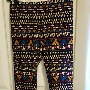 Lularoe OS aztec leggings. Worn once